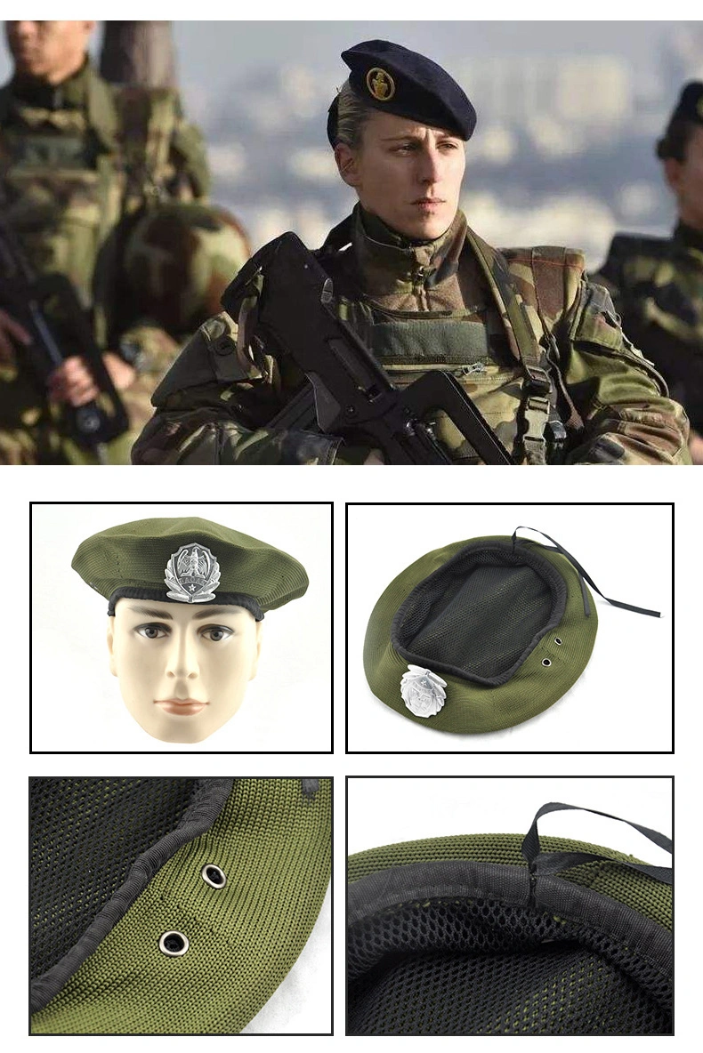 Factory Direct Sale Autumn and Winter Wool Berets Army Green Woolen Berets Customization