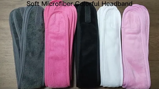 Elastic SPA Headband Cosmetic Face Wash Microfiber Adjustable Face Wash Hair Band