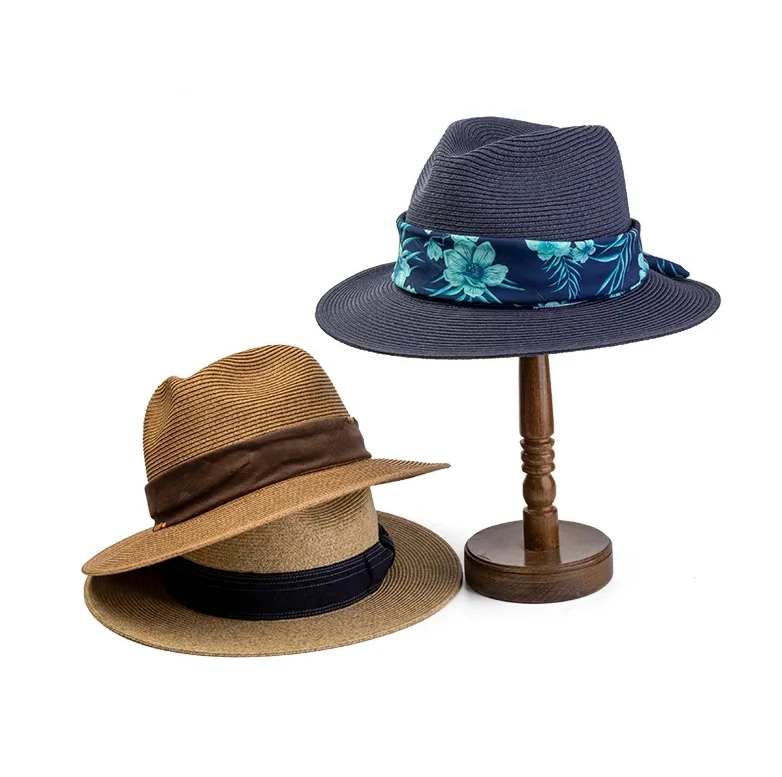 Outdoor Breathable Paper Straw Braid Floppy Fedora Beach Panama Straw Hats
