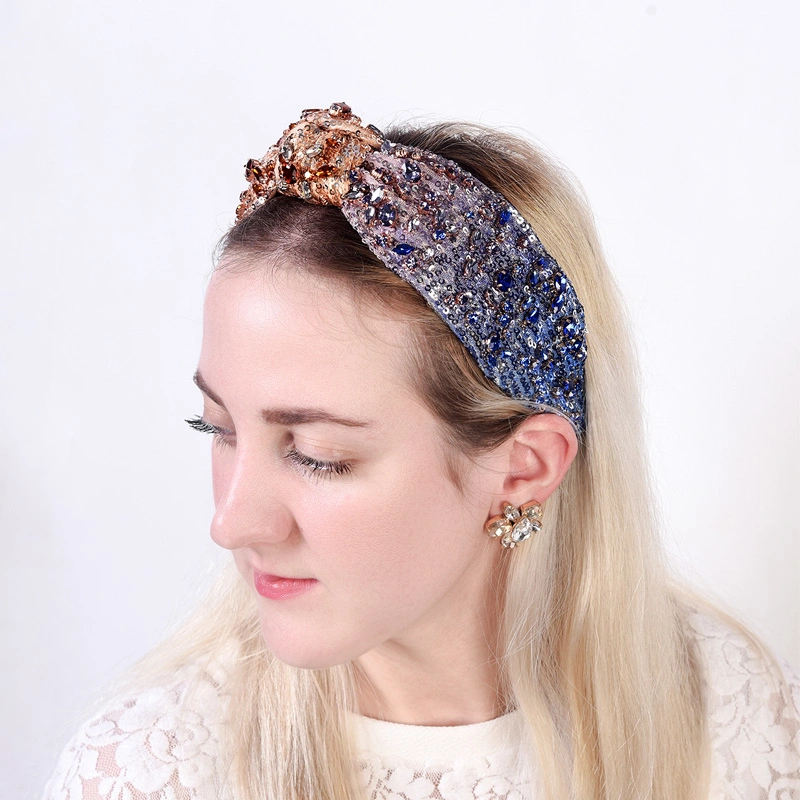 Fashion Headband Crystal Hairband for Bridal Wear with Sparkling Embellishments