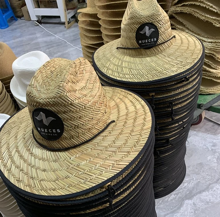 Nature Grass Beach Straw Hat with Customized Logo