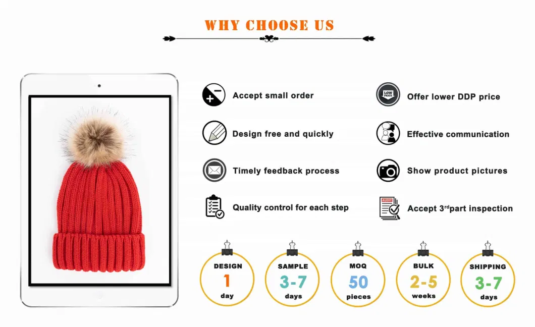 Women Warm Soft Thick Slouchy Acrylic Camel Pompom Fleece Sherpa Lining Knitted Cable Rib Bonnet Casual Beanie Hat Earflap