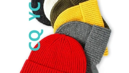 Wholesale Custom Acrylic Wool Plain Warm Winter Football Knit Hat Beanie