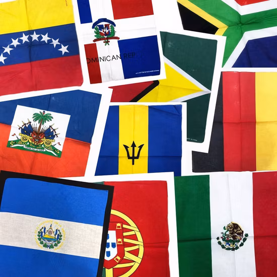 Wholesale Multifunctional 21*21 Inch Custom Printed Paisley Square Polyester Cotton Bandana