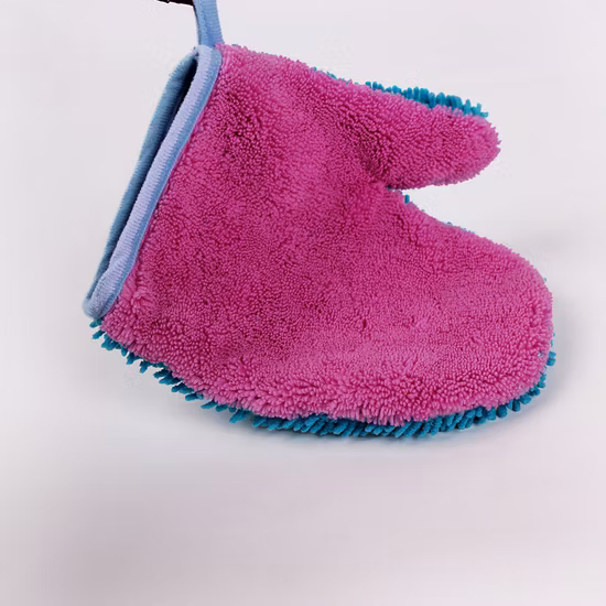 Coral Velvet Microfiber Mitt Car Wash Cleaning