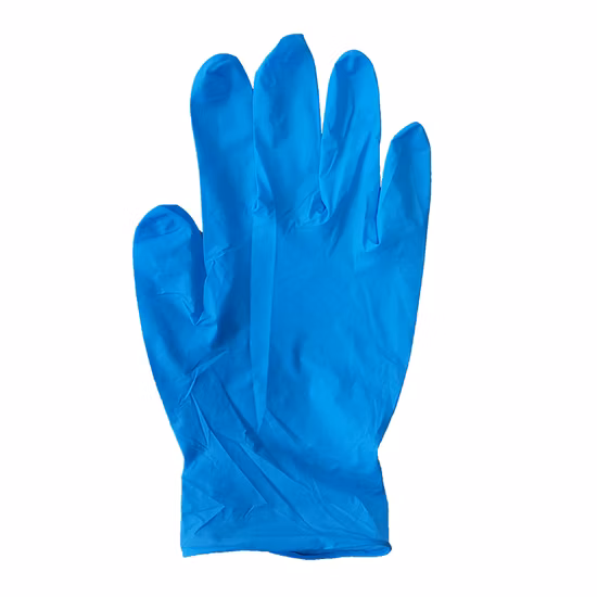 Medical Supply Powder Free Medical Disposable Blue Examination Nitrile Gloves Exam Glove