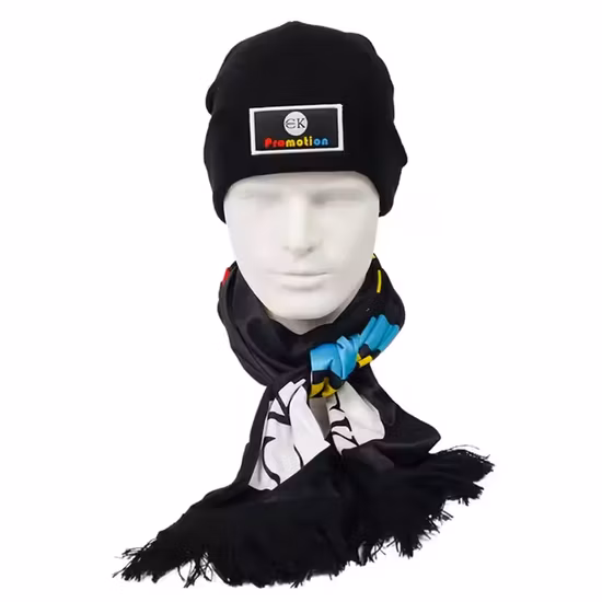 Custom Logo Promotional Hats Beanie Knitted Acrylic Hat Winter Beanie Hat